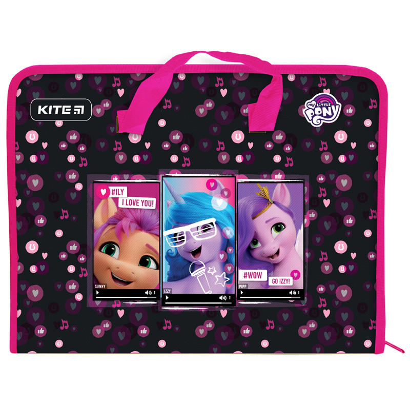 Папка-портфель на блискавці Kite My Little Pony LP22-202, A4, фото 1
