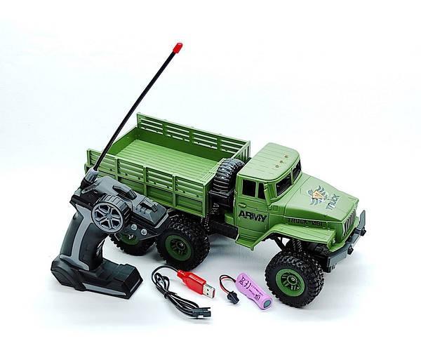 Sh091-439b Машина трейлер Урал на радіокеруванні, світло, коробка 43*14*20 см