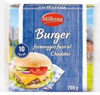 Сир тостовий Burger Milbona 200гр
