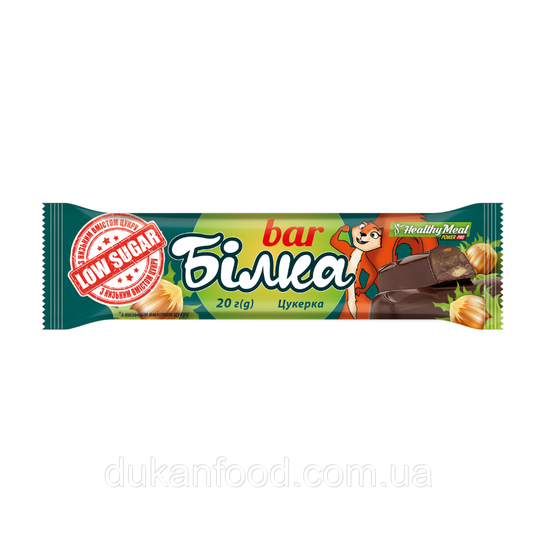 Цукерка "Білка bar" без цукру, Power Pro, 20 г