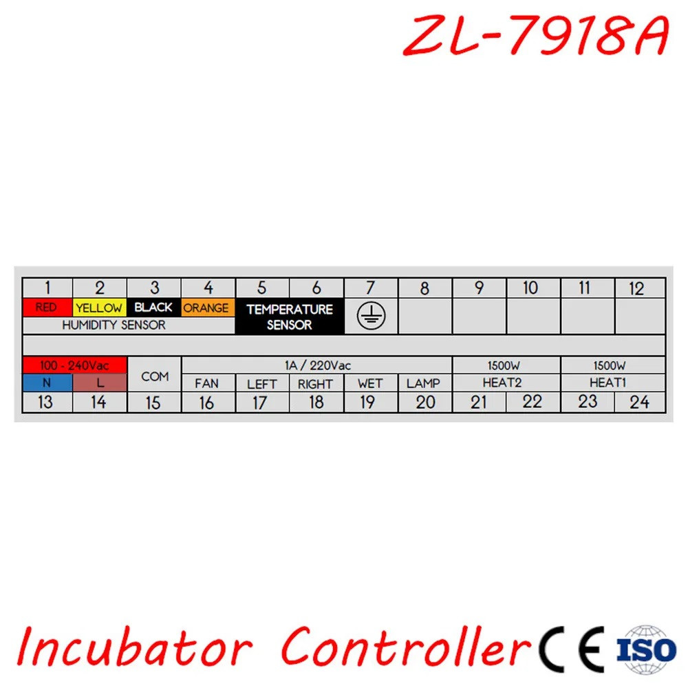 Контроллер инкубатора LILYTECH ZL-7918A 220В (регулировка температуры и влажности) - фото 4 - id-p1737812242