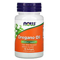Натуральная добавка NOW Oregano Oil, 90 капсул
