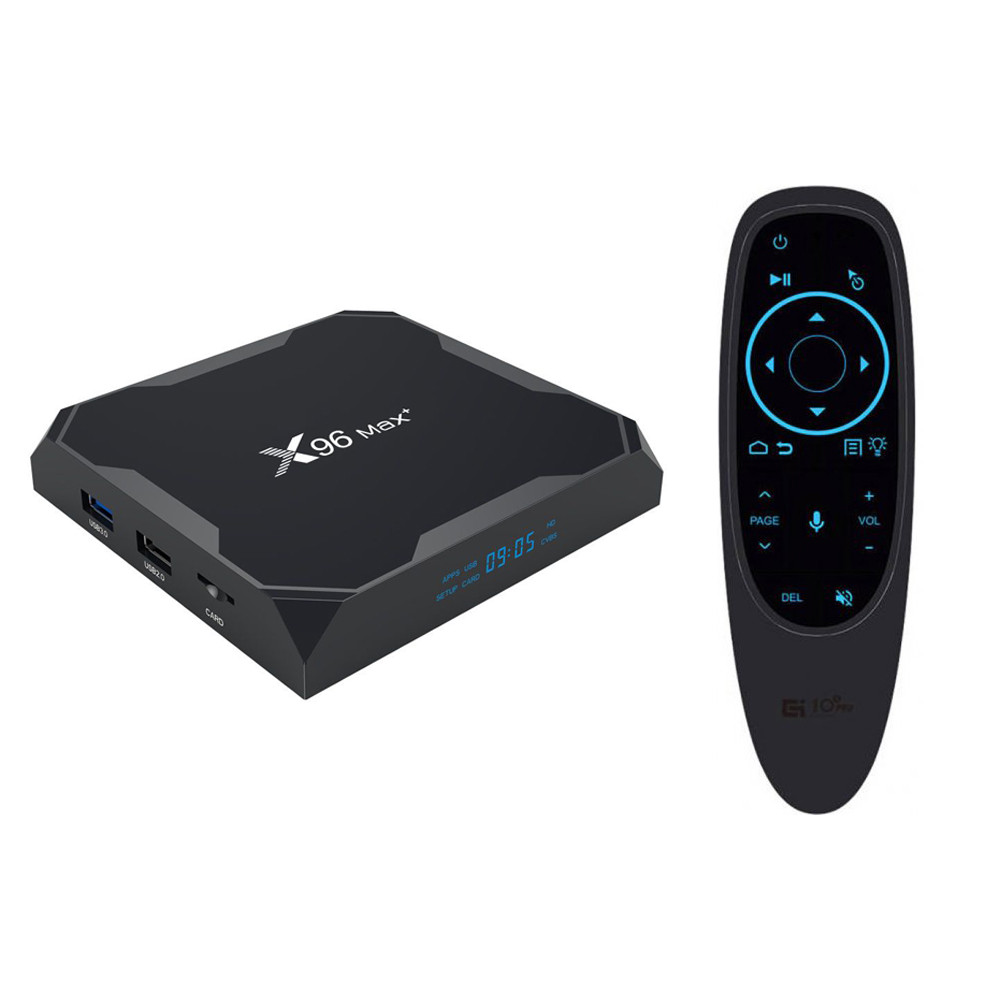 Смарт приставка X96 Max Plus (Max+) 2/16, S905X3, Android TV + пульт з гіроскопом та мікрофоном