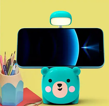 Дитяча настільна лампа з підставкою для олівців USB / Тільки у рожевому кольорі, фото 3