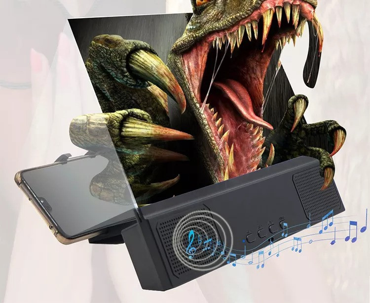Збільшувач екрана 3D телефона з Bluetooth динаміками HD 12 дюймів