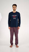 Мужская пижама брюки хлопок Ellen MPK 0880/04/01 красно-синий S