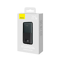 Зовнішній акумулятор Powerbank Baseus 10000MAH 22.5W QC PD 2XUSB USB-C чорний, фото 3