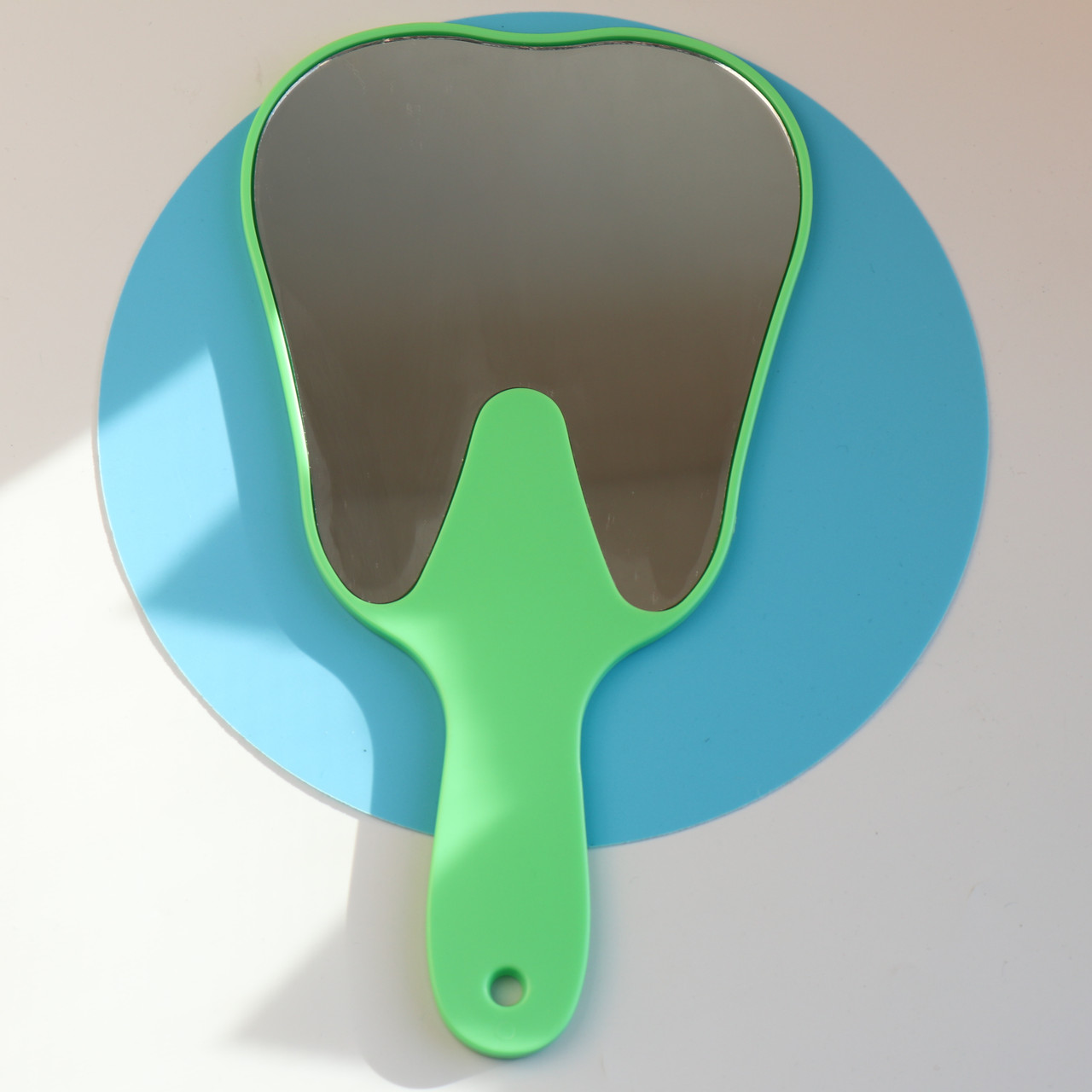 Зеркало оглядове в формі зуба (Зелений)