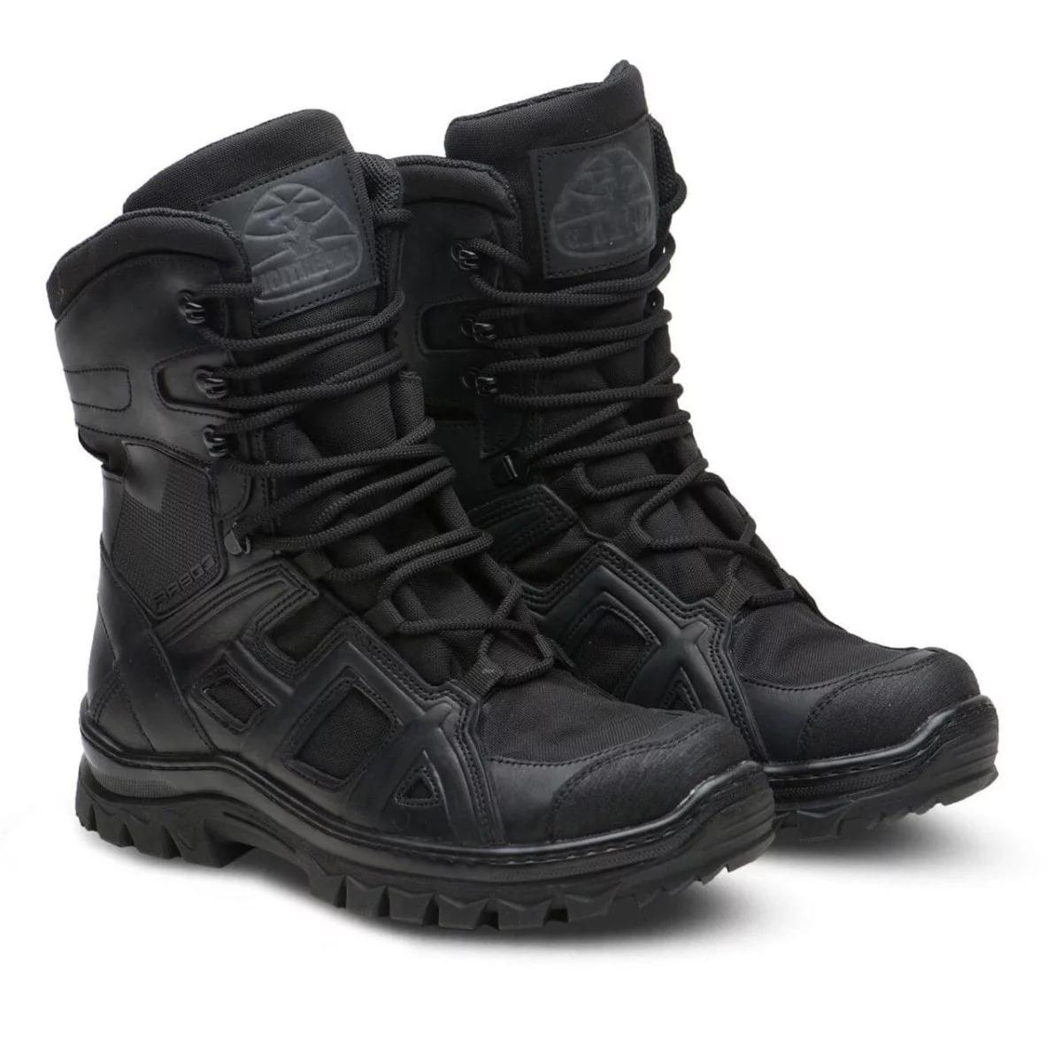 Берці зимові шкіряні чорні 802-год, фото 1