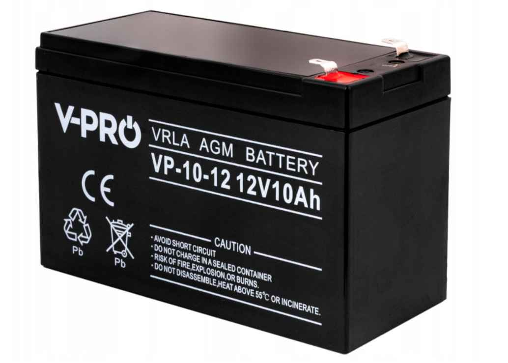 Батарея (Акумулятор) 12V 10Ah AGM VRLA OPTI (OP-10-12) чорна нова
