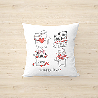 Подушка декоративна. Подарунок до дня закоханих 35х35см