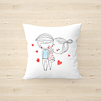 Подушка декоративна. Подарунок до дня закоханих 35х35см