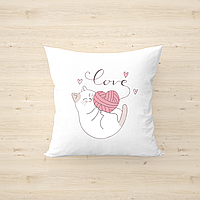 Подушка декоративна. Подарунок до дня закоханих 35х35см