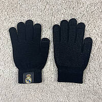 Зимние перчатки Реал Мадрид черные