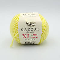 Пряжа Baby Wool 812 жовта Baby Wool XL 812 вовняна пряжа для в'язання