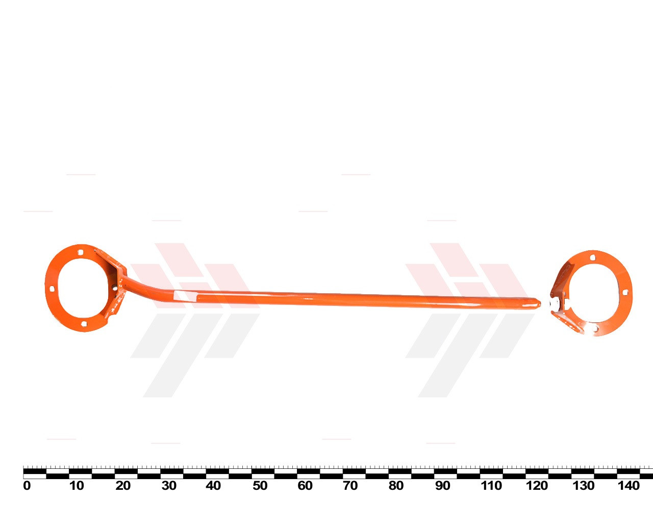 Розтяжка передніх стійок Daewoo Lanos розбірна посилена (виробництво Україна), фото 1