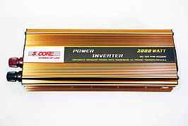 Перетворювач (інвертор) 12V-220 V 5 Core 2000 W gold