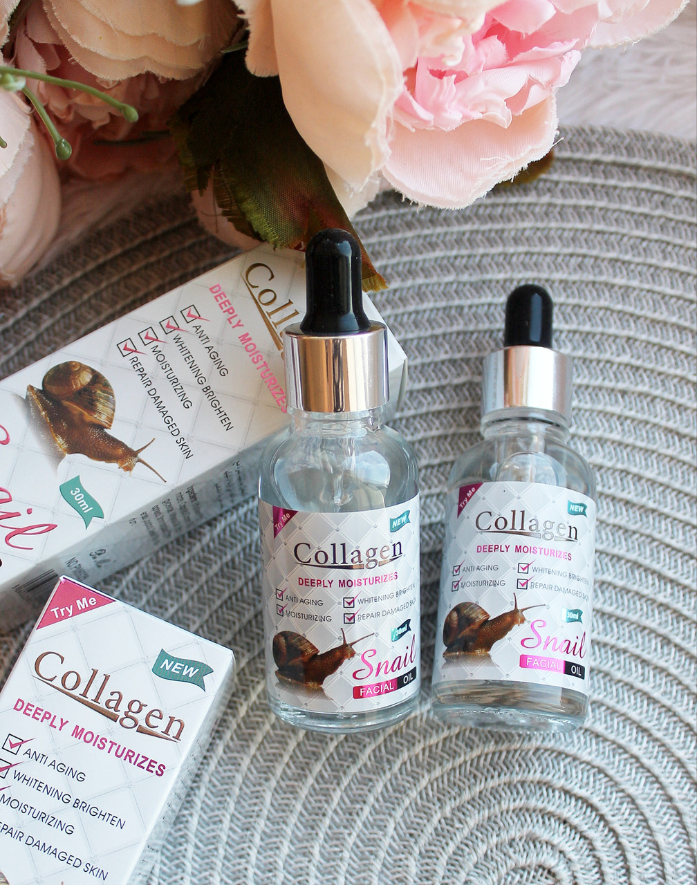 Олія для об'єму зволожувальна Collagen Snail deeply moisturizes 30 мл