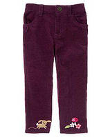 1, Вельветовые брюки с аппликацией и вышивкой зайчики Crazy8 Размер 3Т Рост 92-99 см