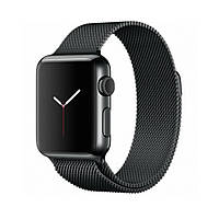 Ремешок для часов Milanese loop steel bracelet Apple watch, 38-40 мм. Black