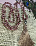Чітки вирвиці з родохрозитом 108 намистин, від студії LadyStyle.Biz, фото 2