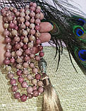 Чітки вирвиці з родохрозитом 108 намистин, від студії LadyStyle.Biz, фото 3