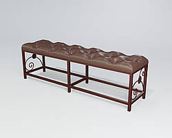 Пуф приліжковий Кадіс метал Бордо довжина 115 см (TeneroTM)