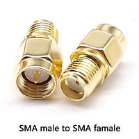 SMA переходник с SMA male на SMA female со штырьком с 1-й стороны AllInOne