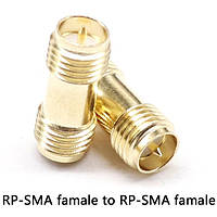 SMA переходник с RP-SMA female на RP-SMA female со штырьками с 2х сторон AllInOne