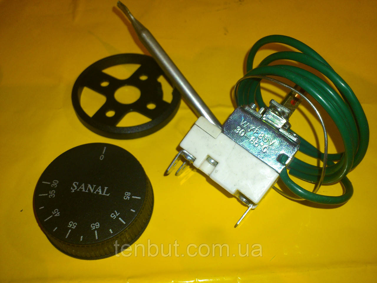 Терморегулятор температури FSTB ( SANAL ) 30-85° капілярний 16 А / 250 В. виробництво Туреччина, фото 1