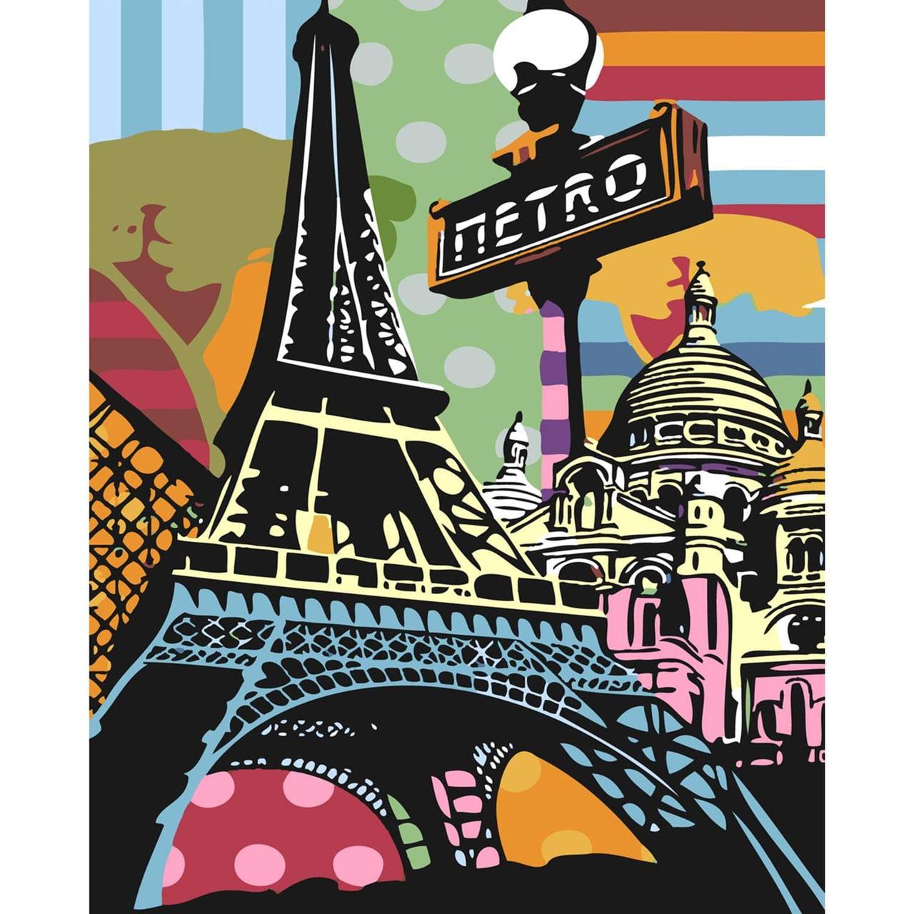 Картина по номерам Strateg Поп-арт Парижа 40x50 см SY6242 - фото 1 - id-p1738002272