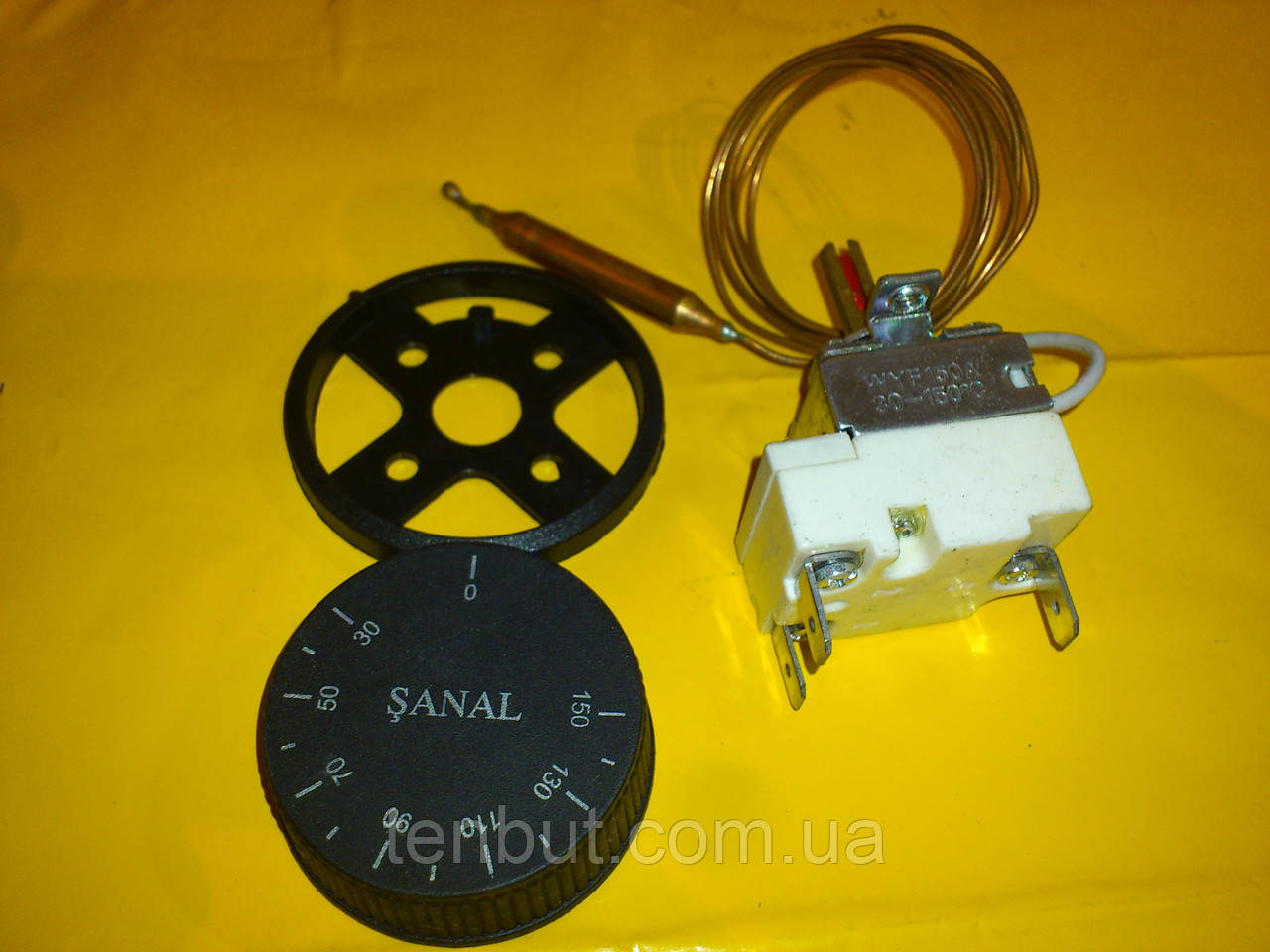 Терморегулятор температури FSTB ( SANAL ) 30-150° капілярний 16 А / 250 В. виробництво Туреччина, фото 1