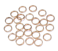 Соеденительные двойные кольца для украшений 5 мм цвет КС золото
