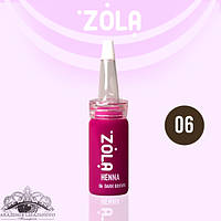 ZOLA Хна профессиональная для бровей 06 Dark Brown, 10гр