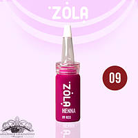 Zola Хна професійна для брів 10гр Коректор Red 09