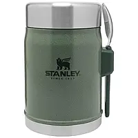 Термос Stanley 0,4л с двойным стенкам пищевой для еды, супа с ложкой из нержавеющей стали