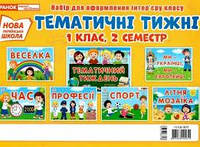 Тематичні тижні 1кл 2 сем. ( 33х24 см) Картки для оформлення інтер"єру класу