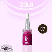 ZOLA Хна профессиональная для бровей 07 Ebony Brown, 5гр