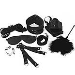 Набір БДСМ Art of Sex — Soft Touch BDSM Set, 9 предметів, Чорний 777Store.com.ua, фото 3