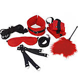 Набір БДСМ Art of Sex — Soft Touch BDSM Set, 9 предметів, Червоний 777Store.com.ua, фото 3