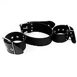Нашийник з наручниками з натуральної шкіри Art of Sex — Bondage Collar with Handcuffs 777Store.com.ua, фото 5