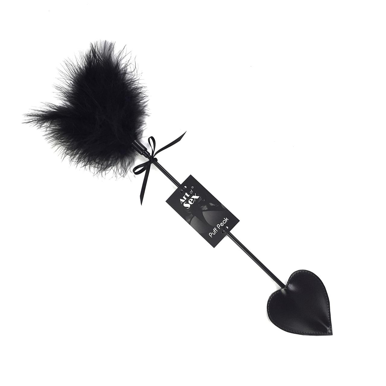Щіткалка зі шлепалкою Піка Art of Sex — Puff Peak, колір Чорний 777Store.com.ua, фото 1