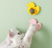 Игрушка шар кошачья мята/ PetLeon / Лакомство из натуральной мяты для кошек Желтая уточка