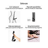 Безремневий вібрострапон із вакуумною стимуляцією Strap-On-Me MULTI ORGASM — M — FUCHSIA 777Store.com.ua, фото 9