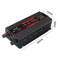 Перетворювач напруги інвертор 2600W з 12 V на 220 V AC/DC з LCD-дисплеєм - Foval