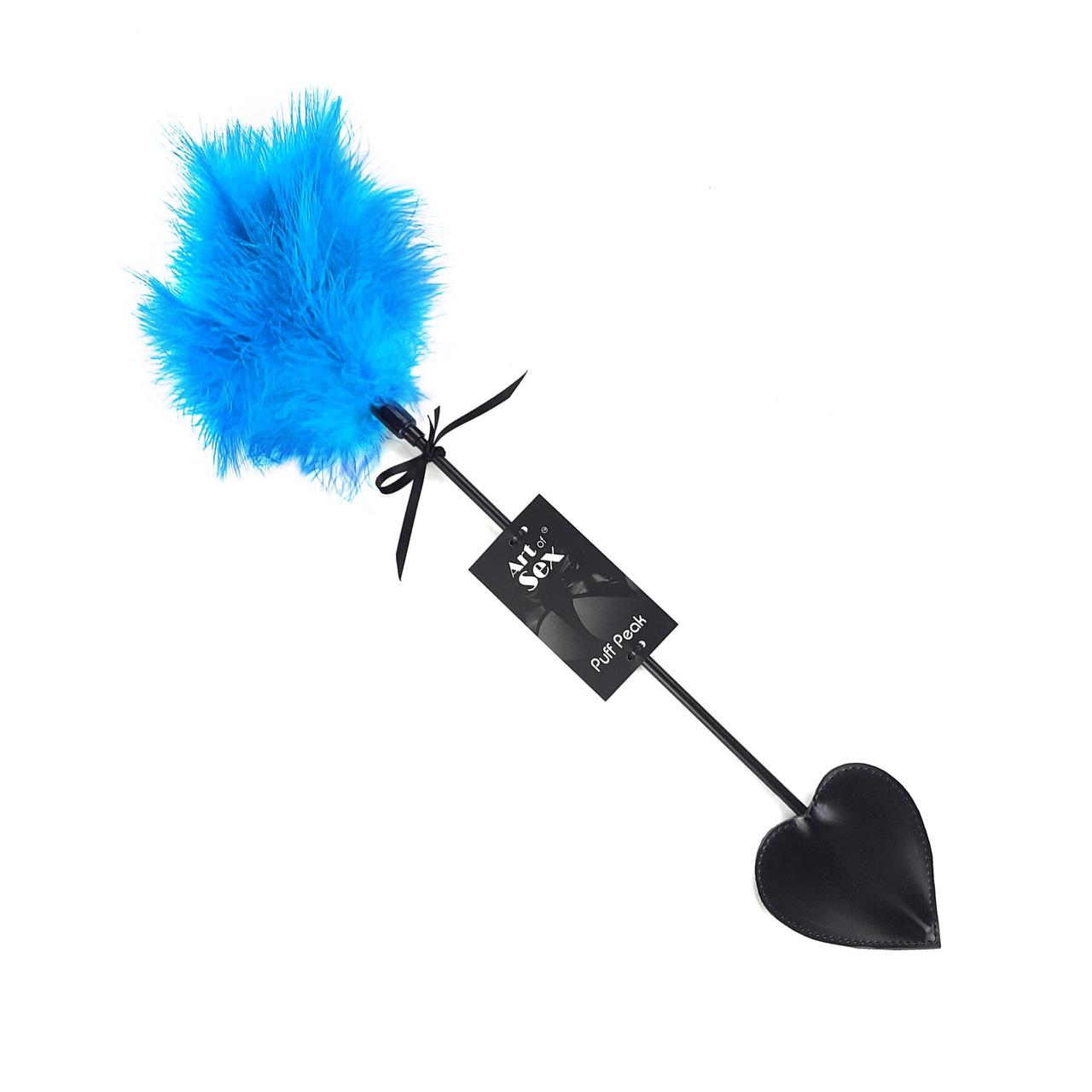 Щіткалка зі шлепалкою Піка Art of Sex — Puff Peak, колір Блакитний 777Store.com.ua, фото 1