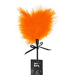 Щіткалка зі шлепалкою Піка Art of Sex — Puff Peak, колір Жовтогарячий 777Store.com.ua, фото 3