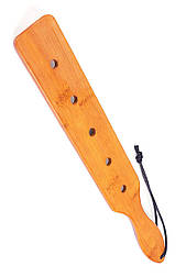 Паддл Fetish Tentation Paddle 5 Holes Bamboo, упакований у ПЕ пакет 777Store.com.ua