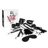 Набір Art of Sex — BDSM Set Leather, 10 предметів, натуральна шкіра, Чорний 777Store.com.ua, фото 3