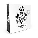 Набір Art of Sex — Spikes BDSM Set Leather, 10 предметів, натуральна шкіра, Чорний 777Store.com.ua, фото 5